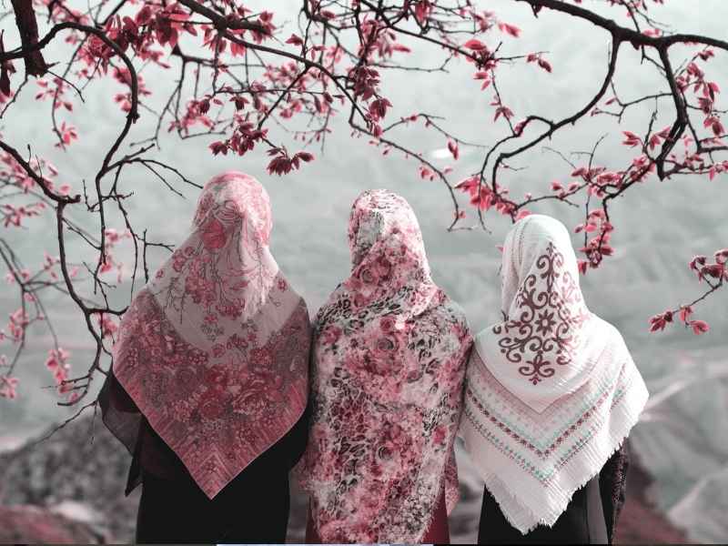 Desain Kerudung Printing Cantik untuk Couple Ibu dan Anak